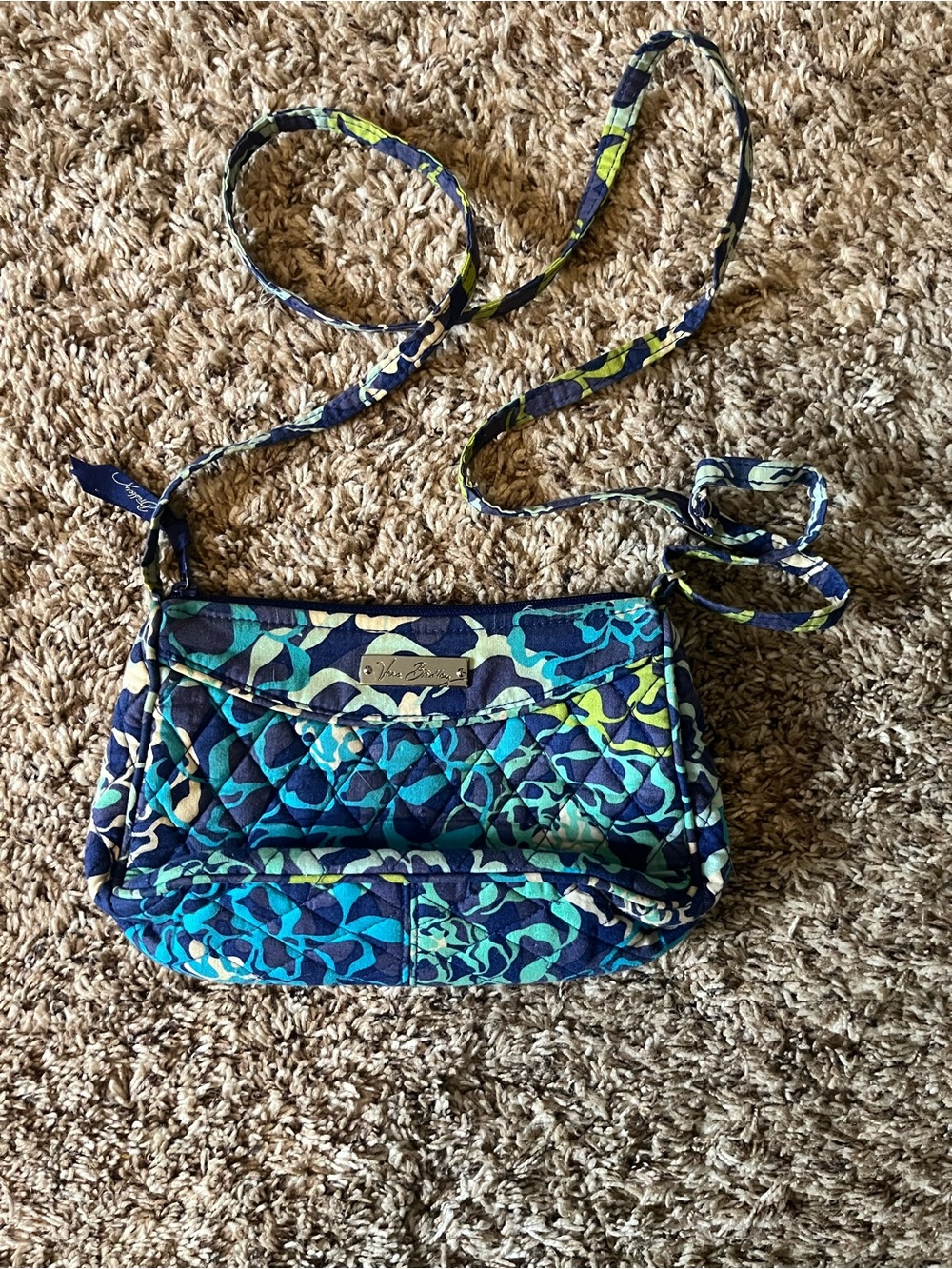 Vera Bradley Blue Floral Crossbody